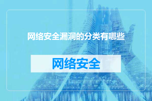 网络安全漏洞的分类有哪些