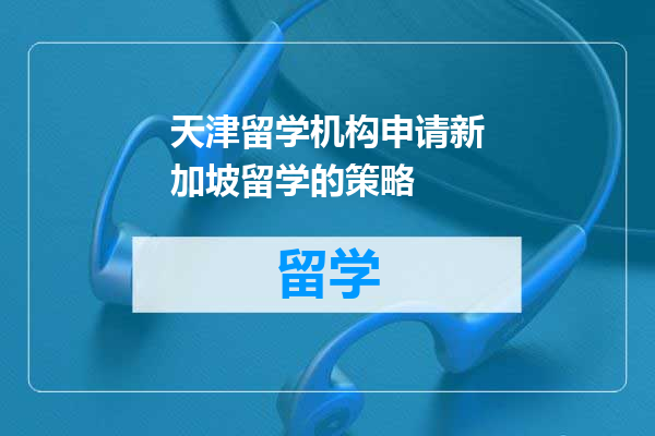 天津留学机构申请新加坡留学的策略
