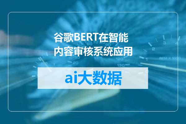 谷歌BERT在智能内容审核系统应用