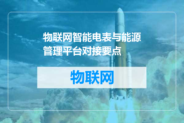 物联网智能电表与能源管理平台对接要点
