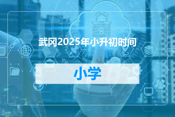 武冈2025年小升初时间