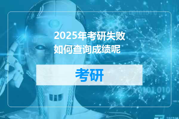 2025年考研失败如何查询成绩呢