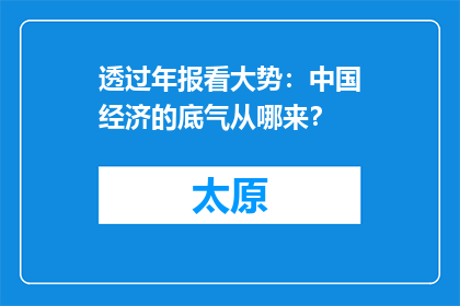 透过年报看大势：中国经济的底气从哪来？